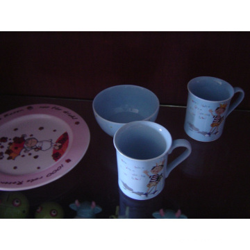 Ceramic Breakfast Set with Decal Printing